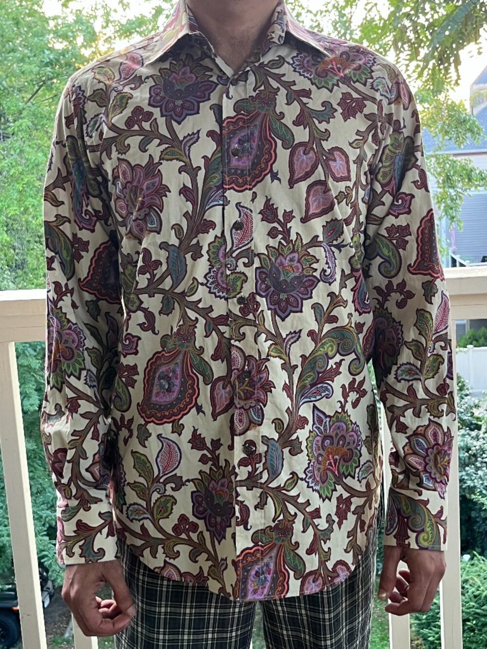 Etro Milano, made in Italy-  Paisley Men's shirt-